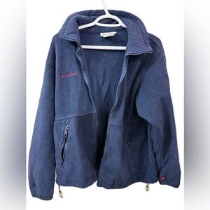 Columbia Dark Blue Men's Fleece Jacket unisex